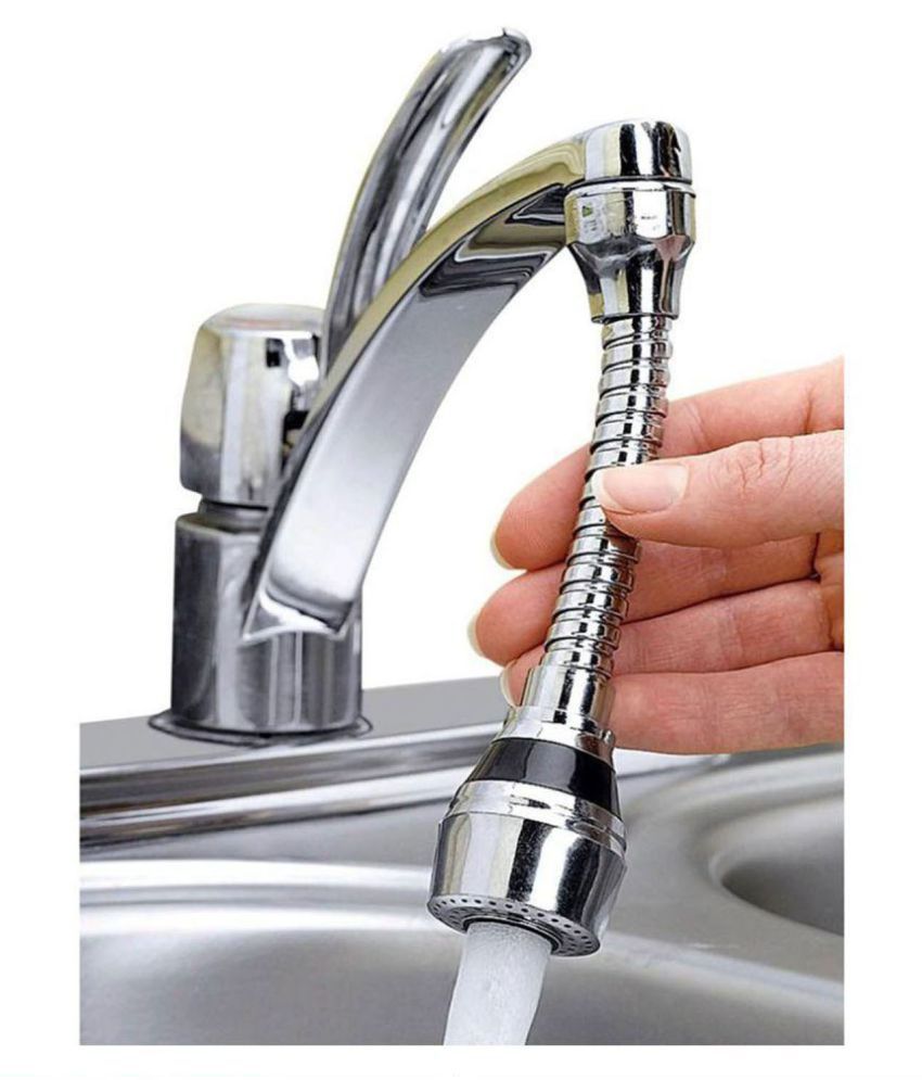     			Hands Free Turbo Flex 360 Instant Faucet Sprayer Extension with Jet Stream and Spray Setting Hose Connector