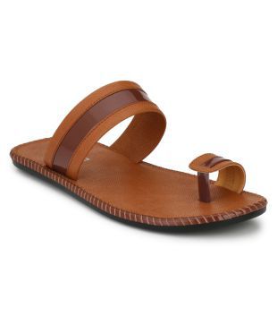 Fentacia Tan Synthetic Leather Sandals 