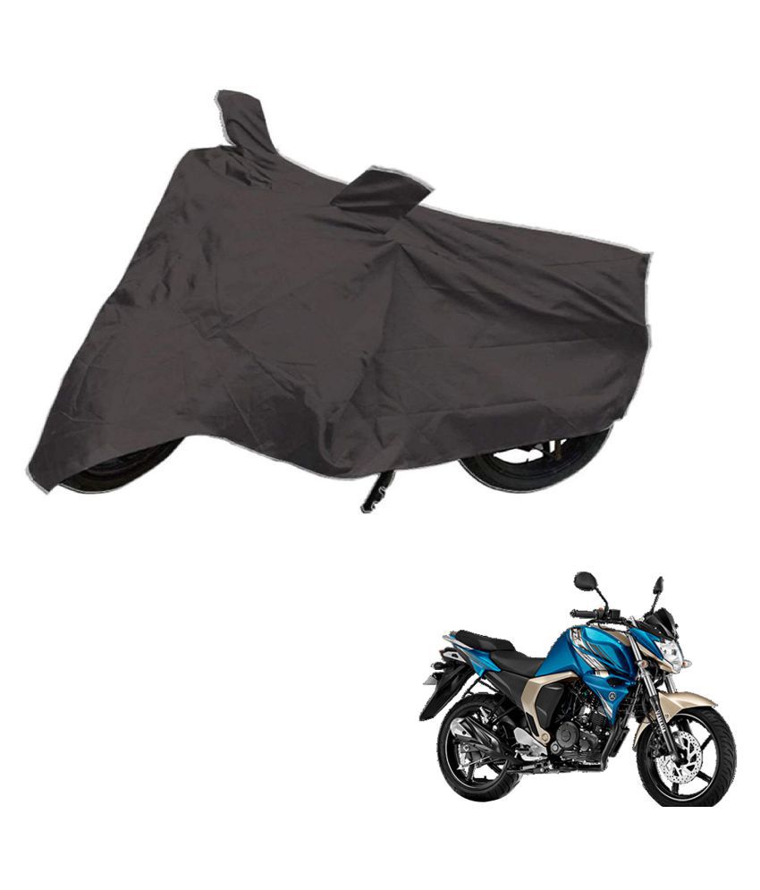     			AutoRetail Dust Proof Two Wheeler Polyster Cover for Yamaha FZ S Ver 2.0 (Mirror Pocket, Grey Color)