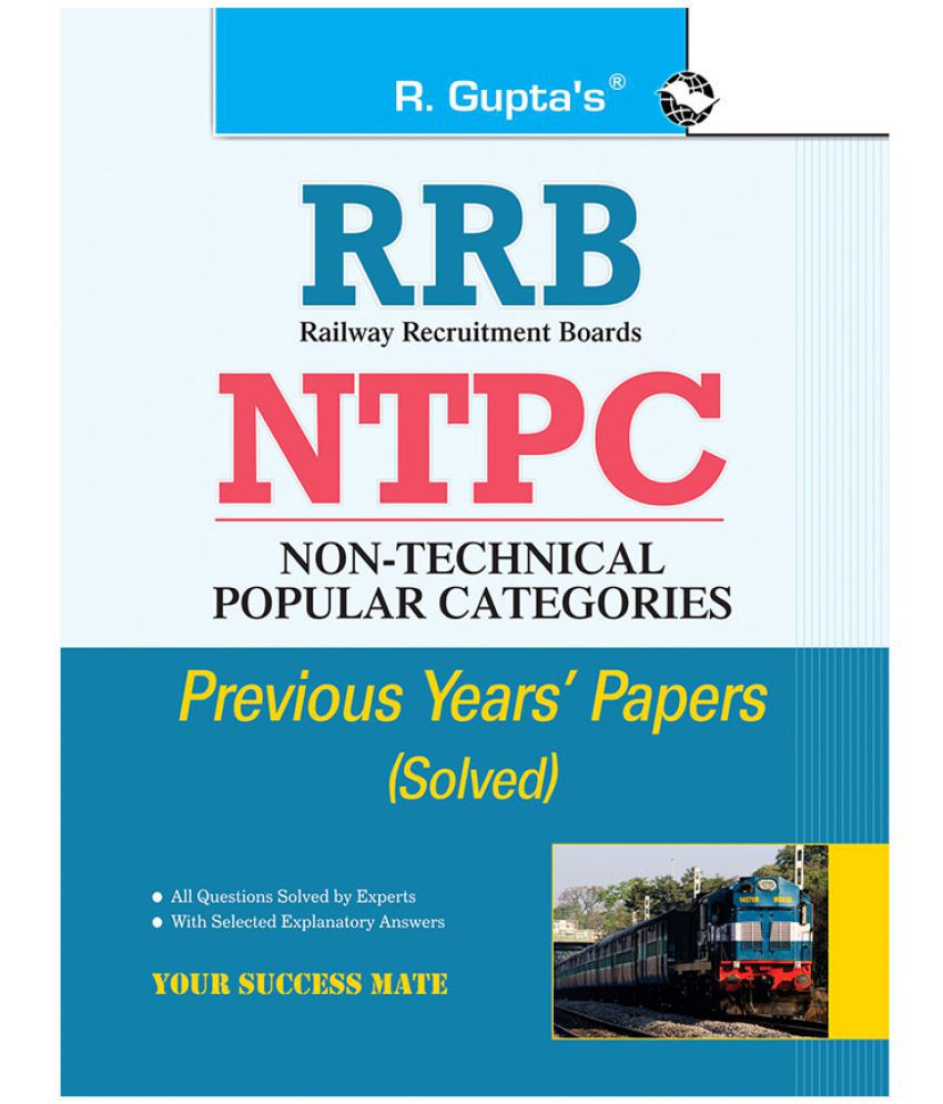     			RRB : NTPC (1st Stage Exam) Previous Year's Papers (Solved)