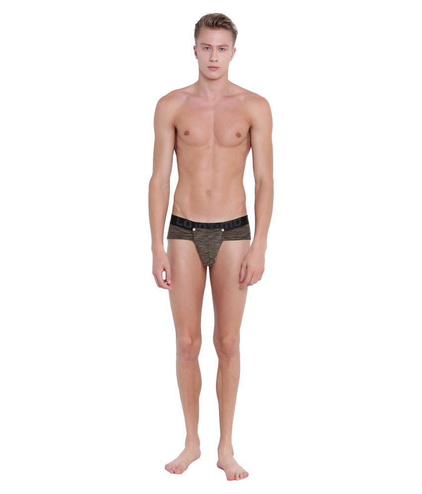     			La Intimo - Olive Polyester Men's Briefs ( Pack of 1 )