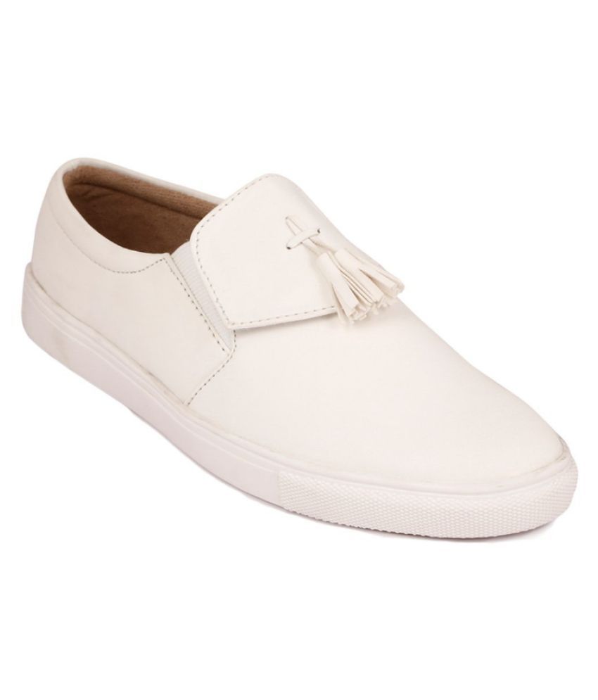 Monrow White Casual Shoes Price in 