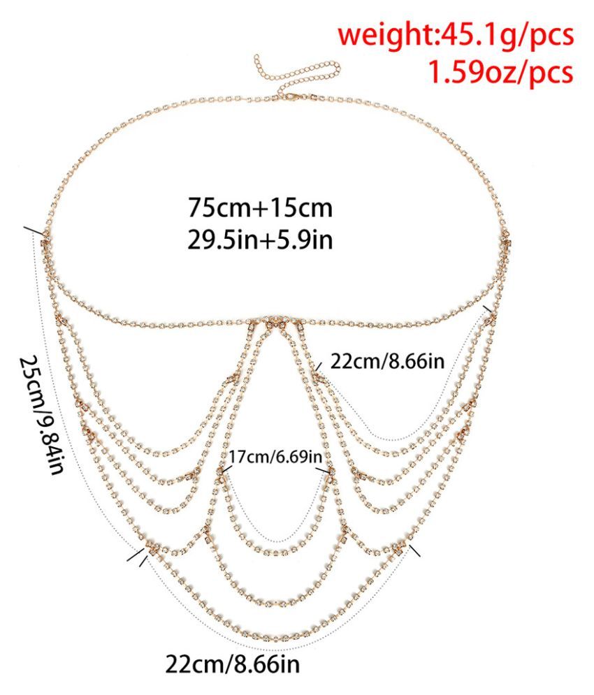 Fashion Rhinestone Bra Chain Sexy Bikini Body Chain Women Jewelry