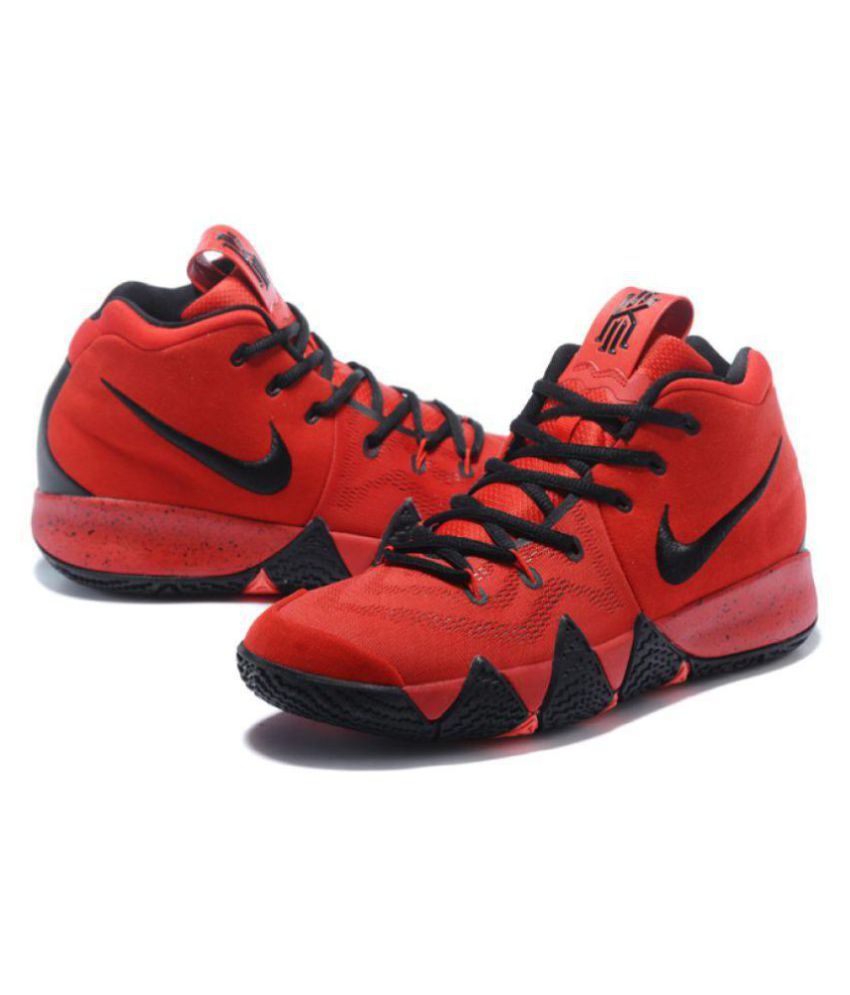 nike kyrie 4 black and red