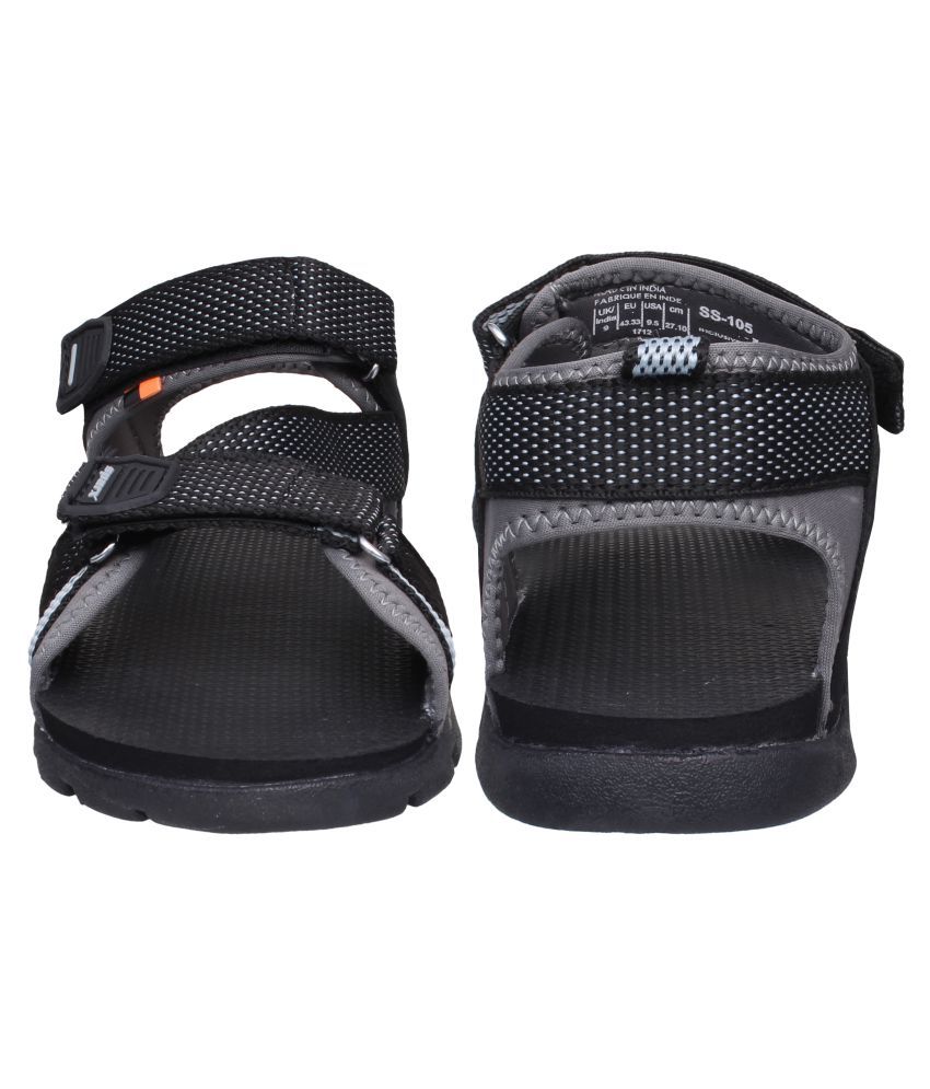 sparx sandals black price