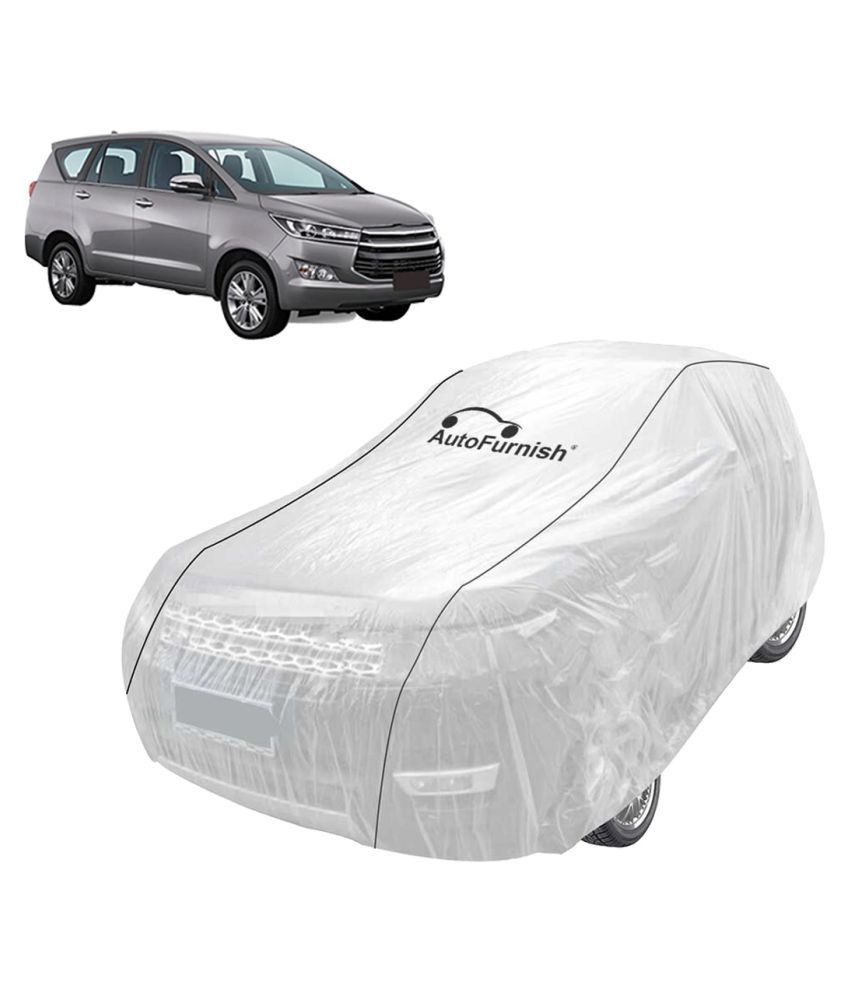 Parkin White See Through Car Cover With Black Piping For Toyota