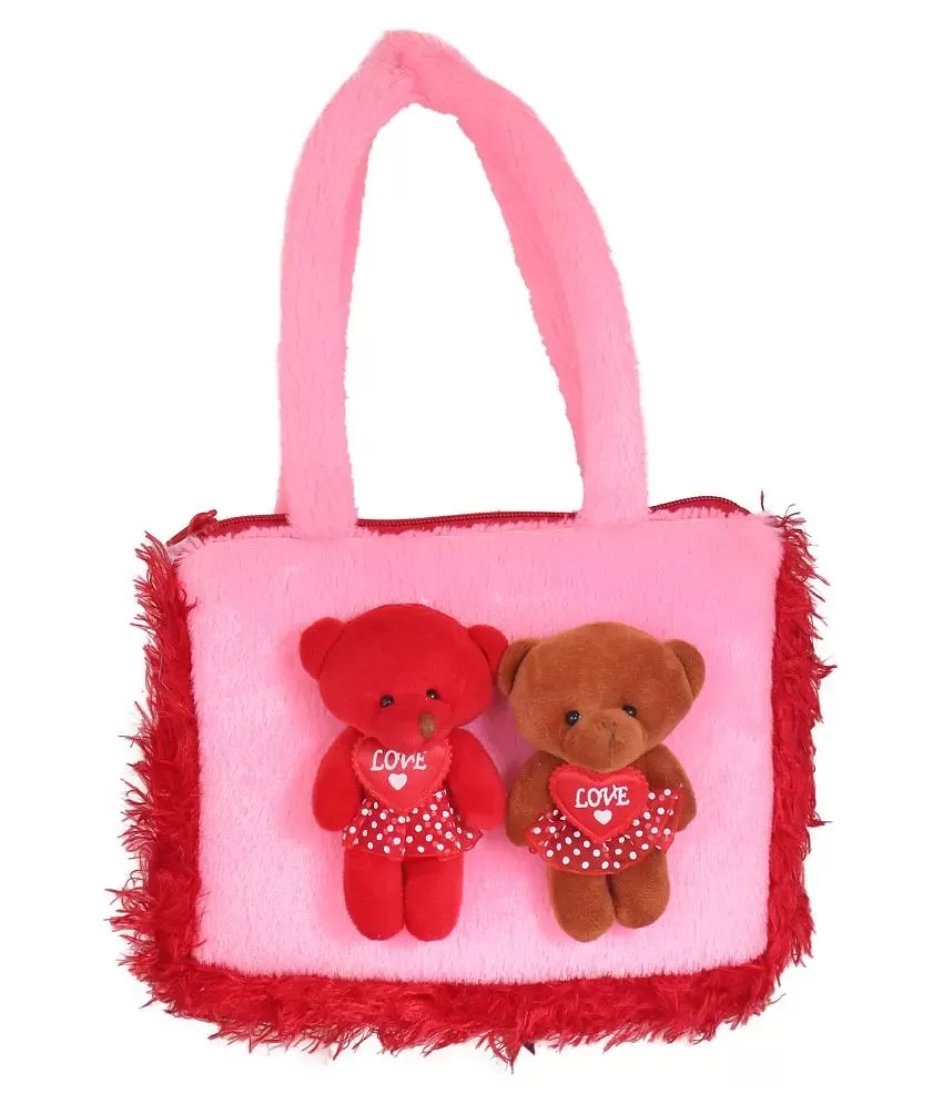 Flipkart.com | Tickles Cute Teddy Soft Hand Purse Bag For Kids Girls B377  स्कूल बैग - School Bag
