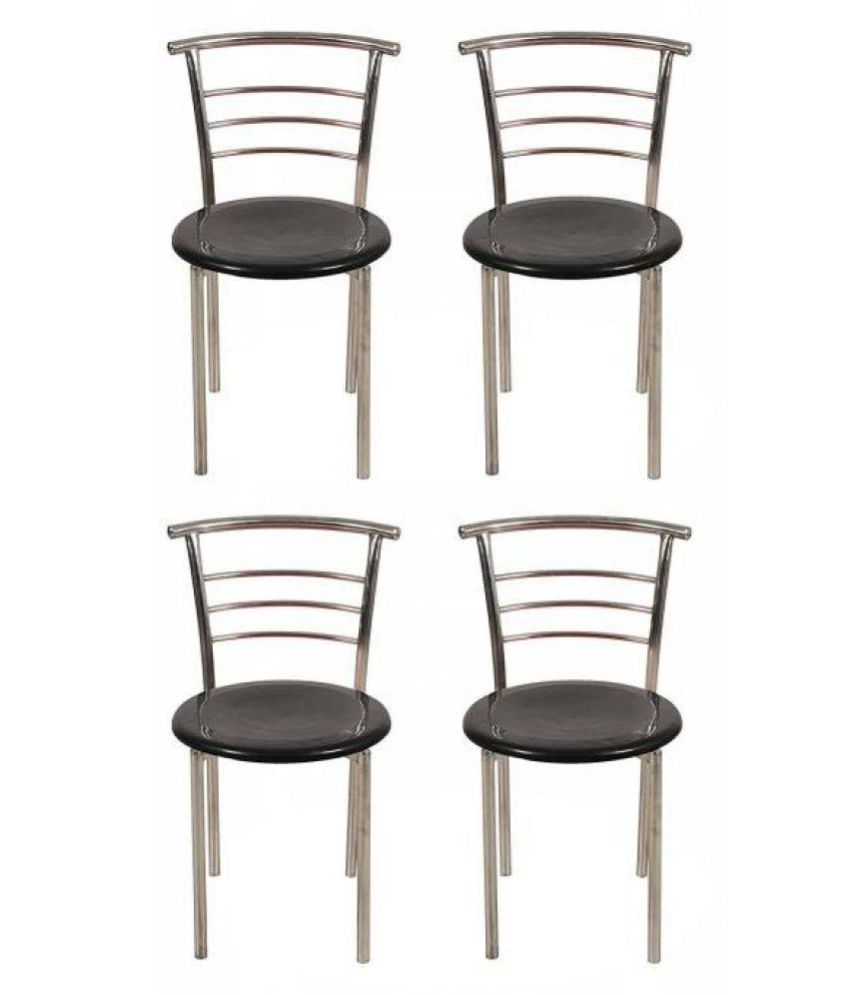 aone classy metal dining chair set of 4 finish color