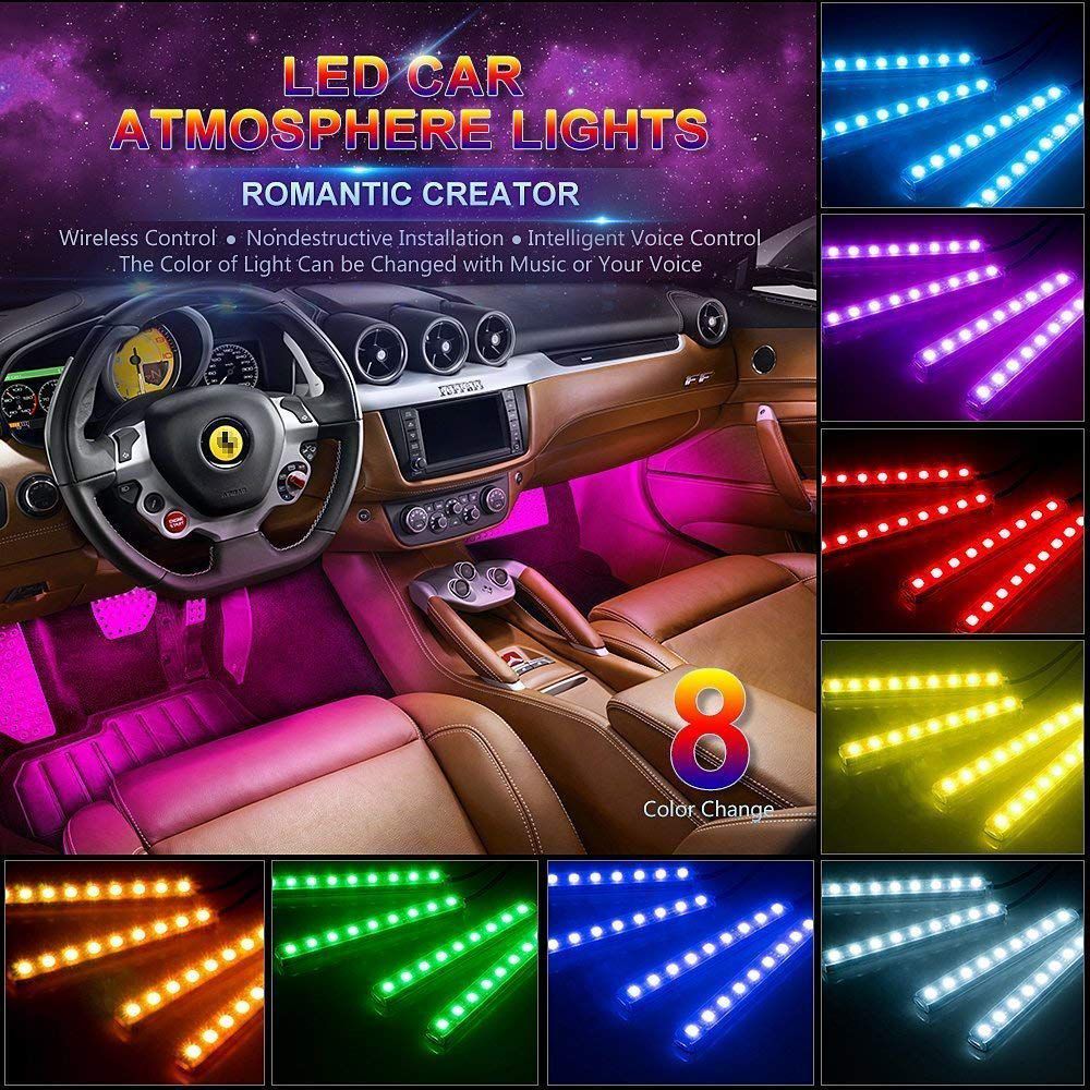 Trigcars Tata Indica Car Led Atmosphere Light Multicoloured