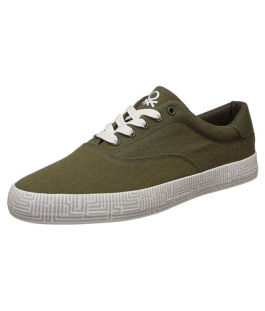 United Colors of Benetton Sneakers Green Casual Shoes - Buy United ...