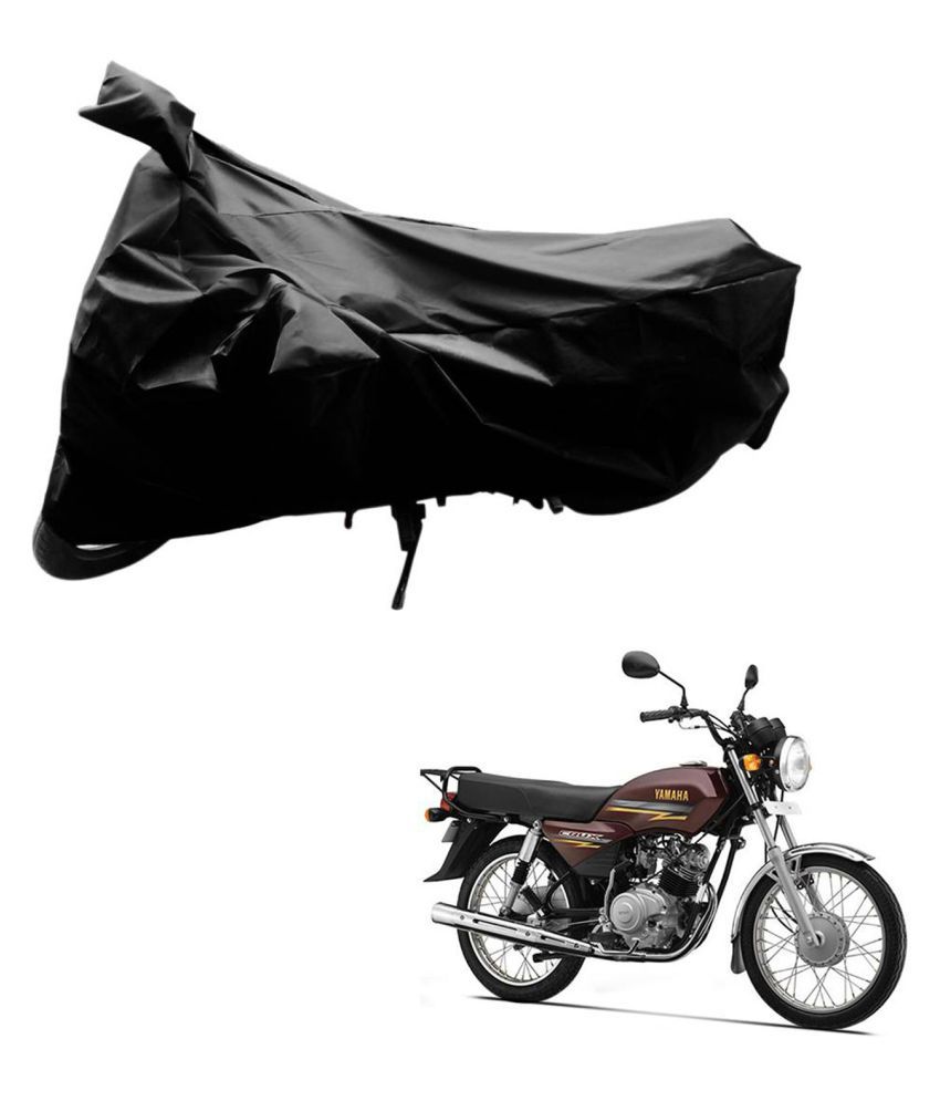     			AutoRetail Dust Proof Two Wheeler Polyster Cover for Yamaha Crux (Mirror Pocket, Black Color)