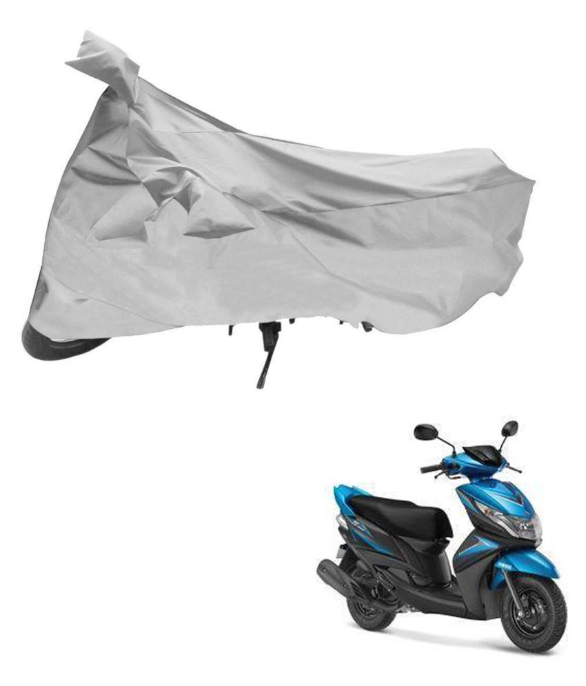     			AutoRetail Dust Proof Two Wheeler Polyster Cover for Yamaha Ray Z (Mirror Pocket, Silver Color)
