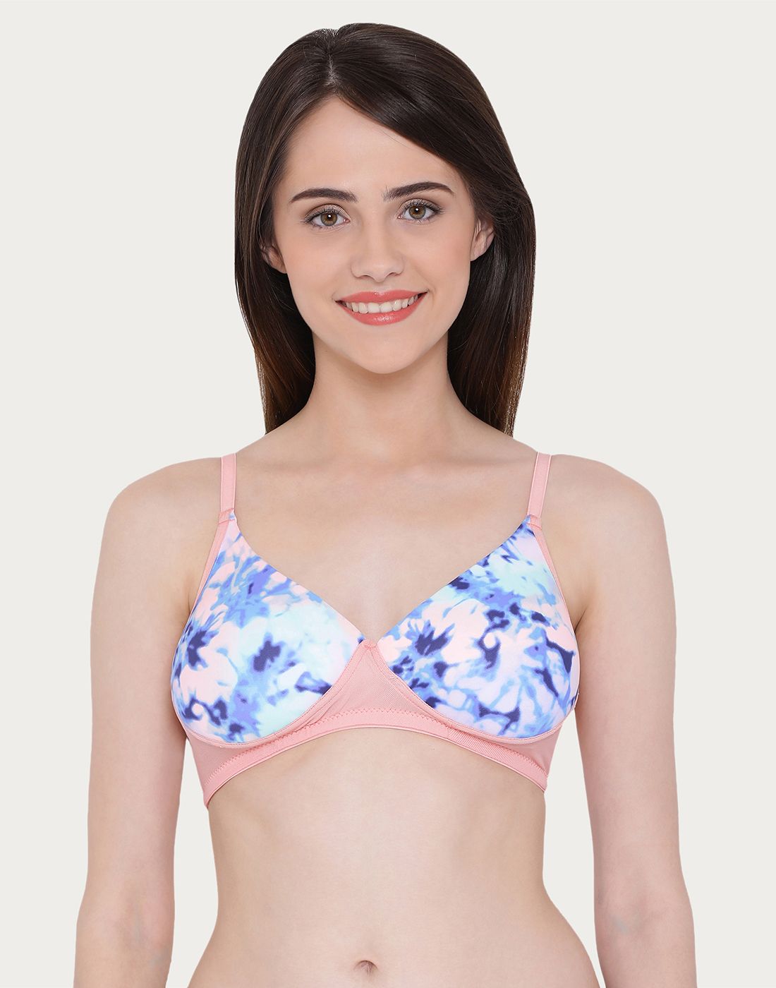     			Clovia Polyamide Plunge Bra - Pink