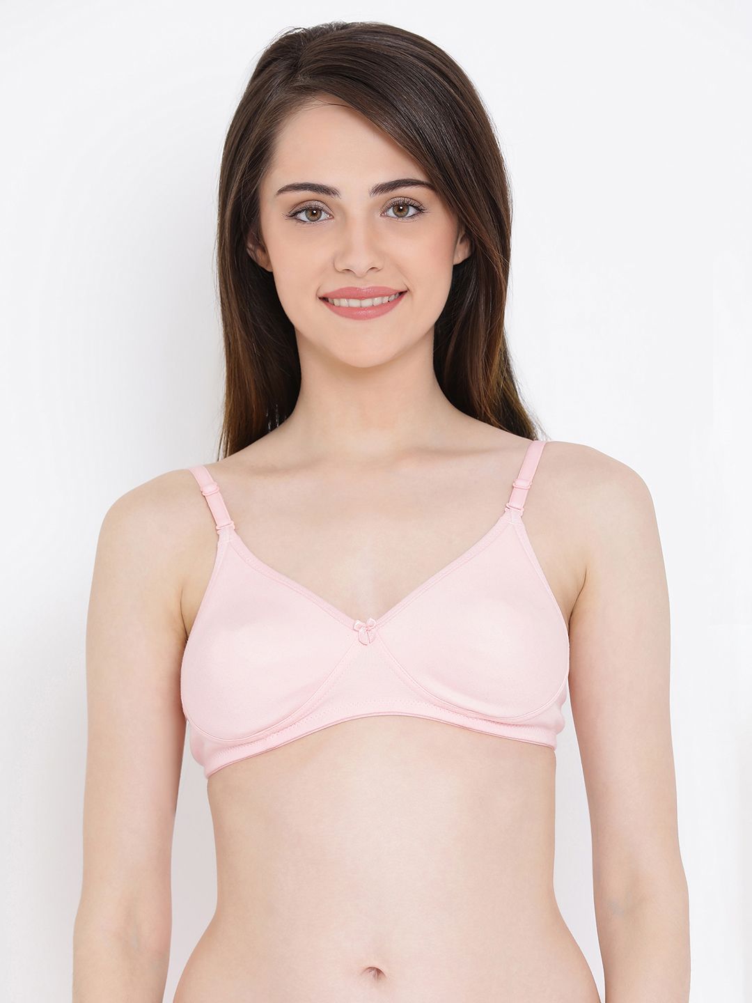     			Clovia Cotton Lightly Padded Women's T-Shirt Bra ( Pink )