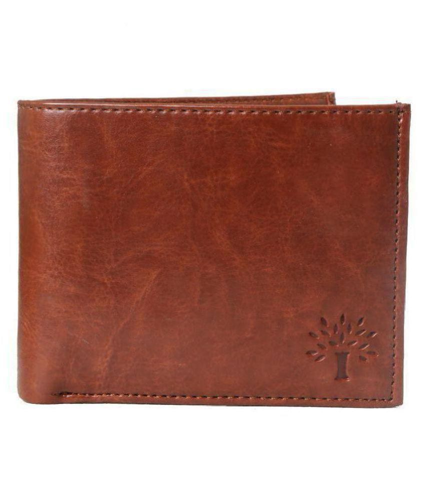WOOD LAND LEATHER FORMAL REGULAR WALLET PU Tan Formal Short Wallet