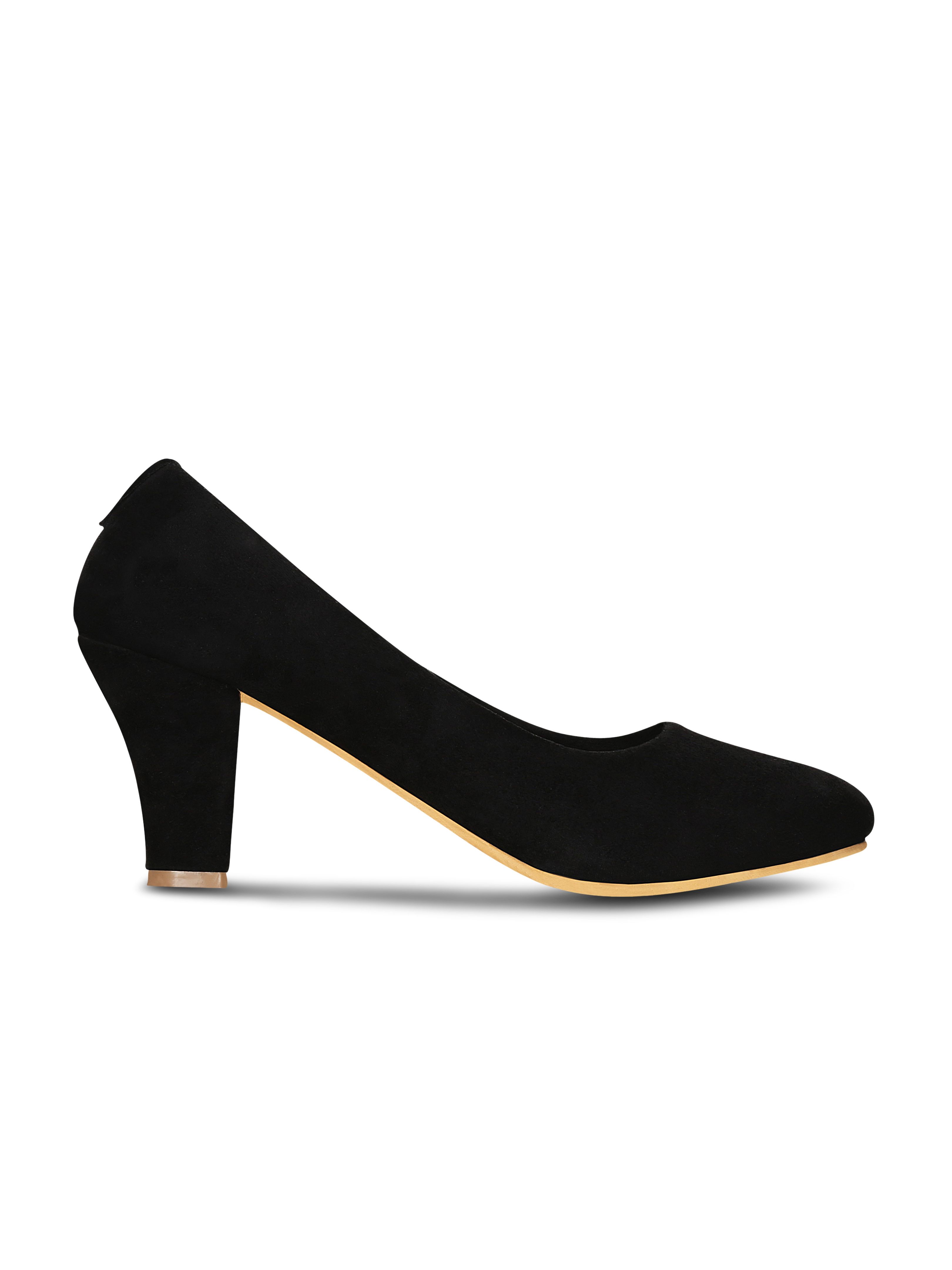 black block heels 2.5 inch