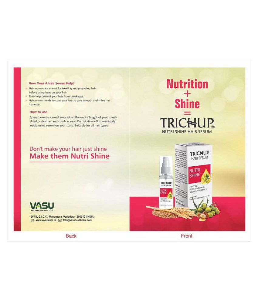 Trichup Nutri Shine Hair Serum (50 mL x 3) Pack of 3: Buy Trichup Nutri  Shine Hair Serum (50 mL x 3) Pack of 3 at Best Prices in India - Snapdeal