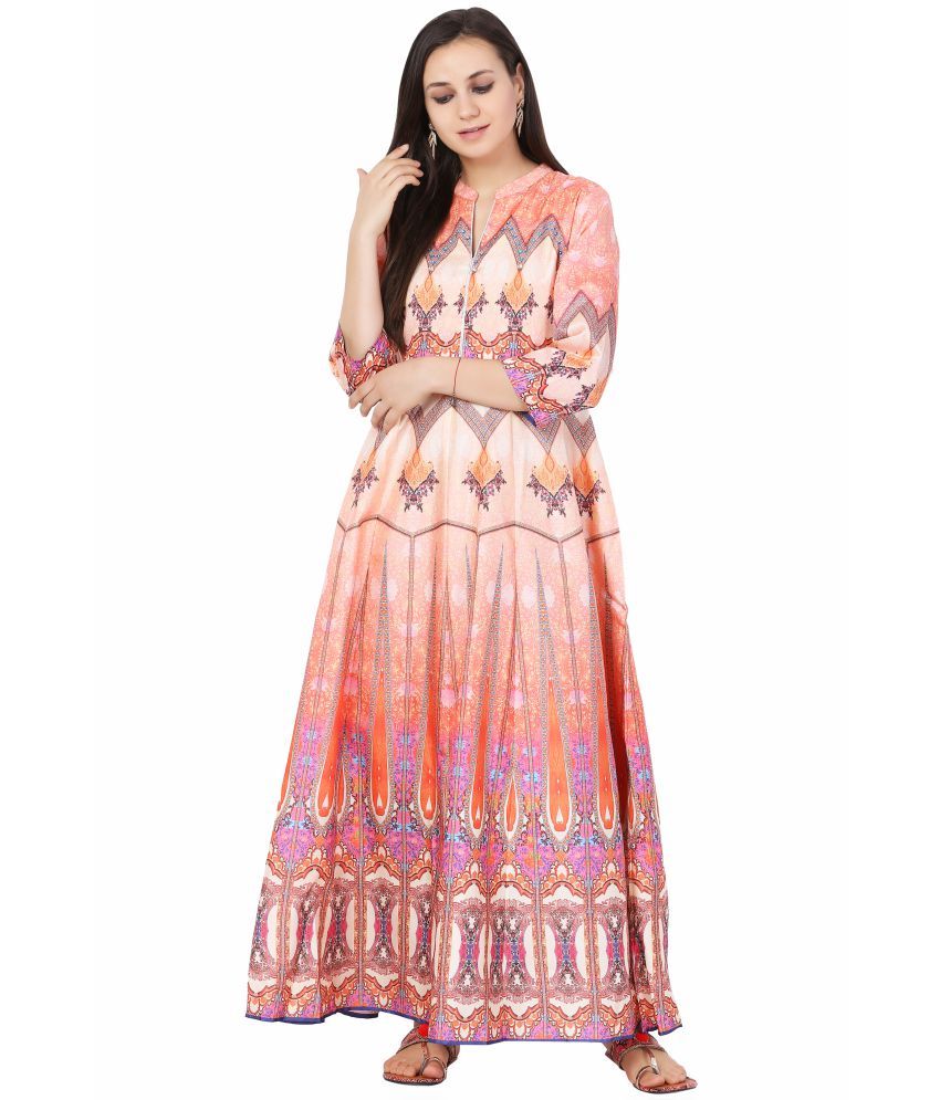 multi color gown
