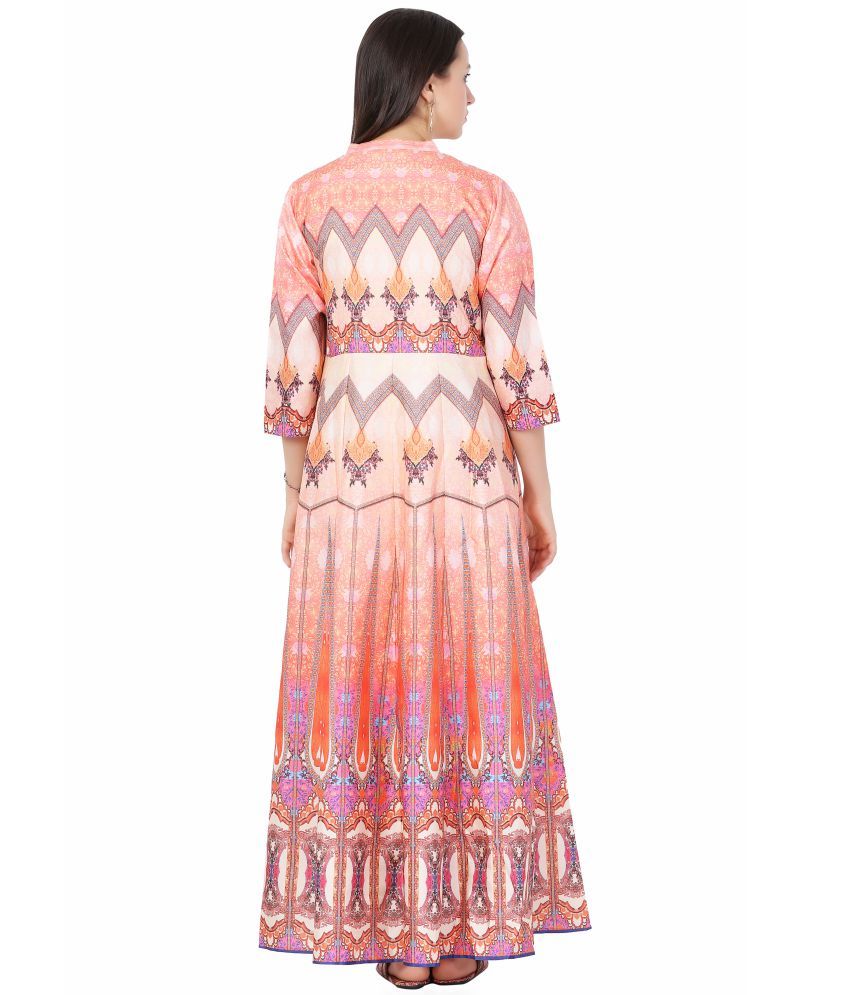 multi color gown
