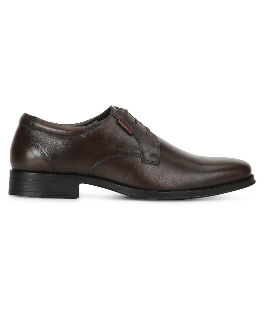 Red Chief Office Genuine Leather Brown Formal Shoes Price