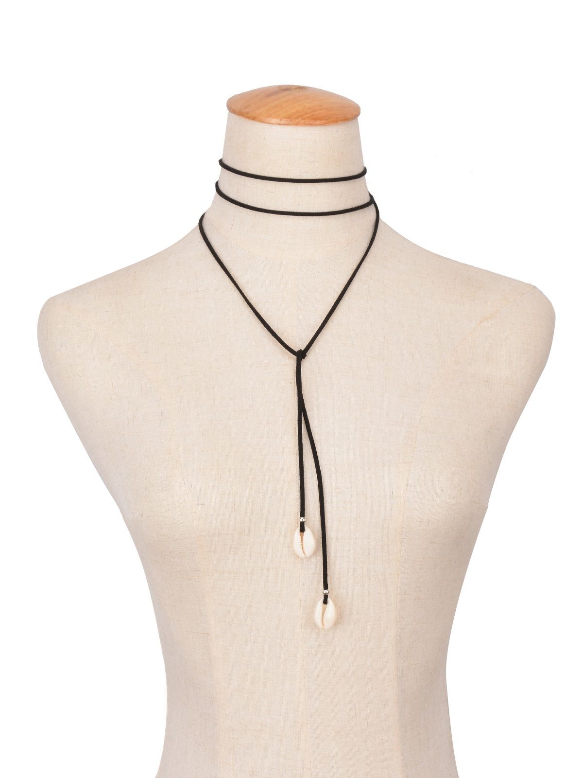 Black Rope Chain Necklace Simple Sexy 