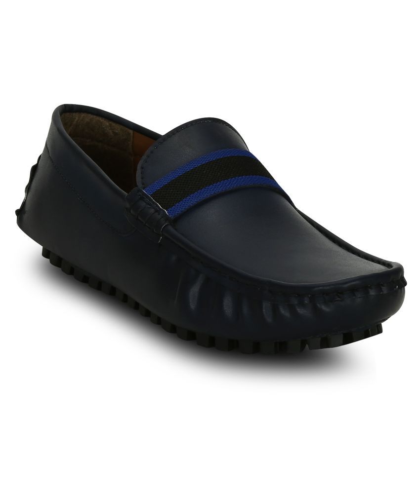 dune navy loafers