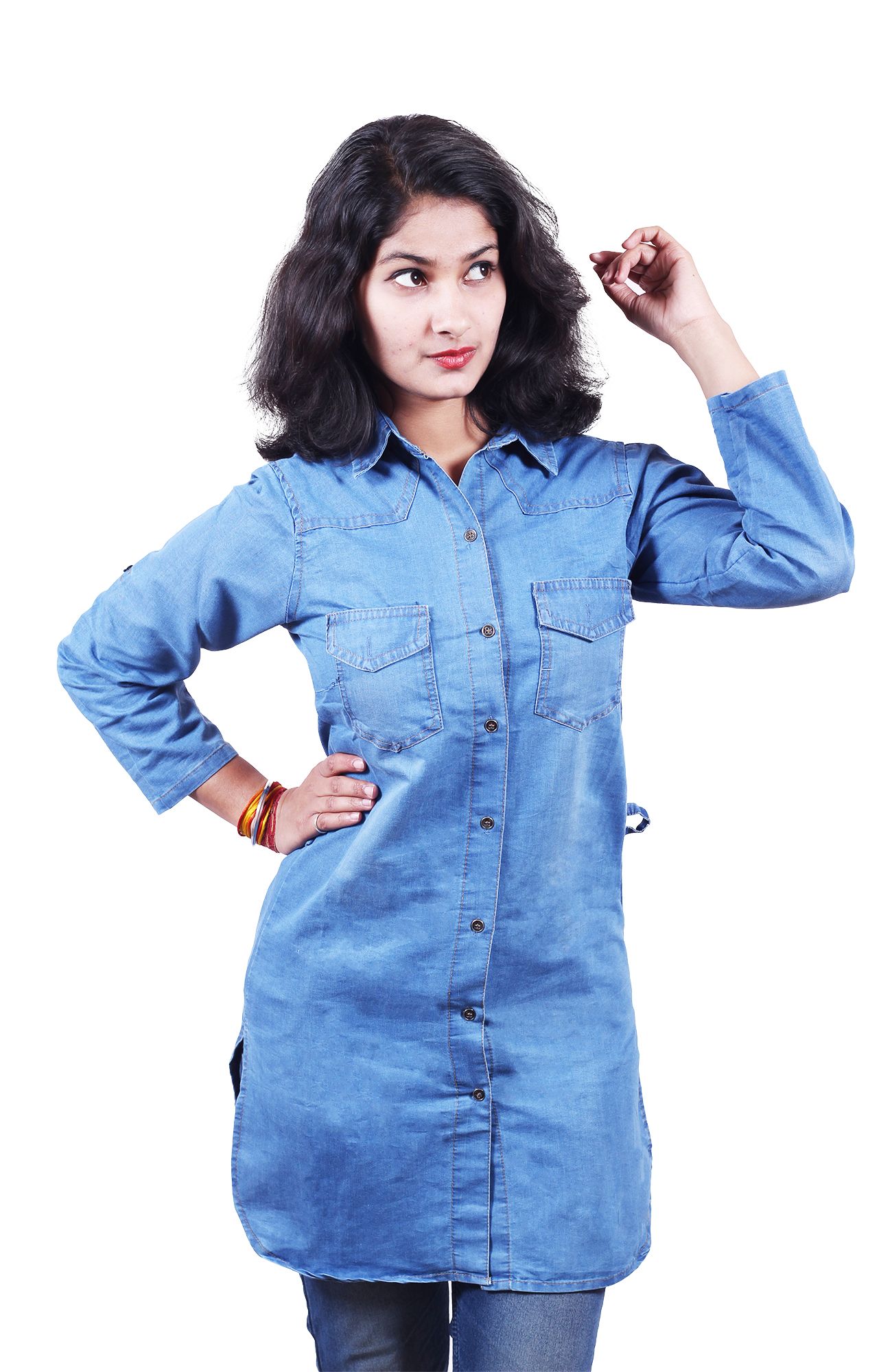 KING DENIM Denim Tunics Blue Buy KING DENIM Denim Tunics Blue