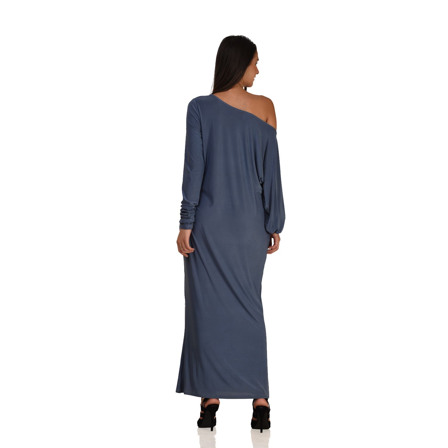 poly material short gown