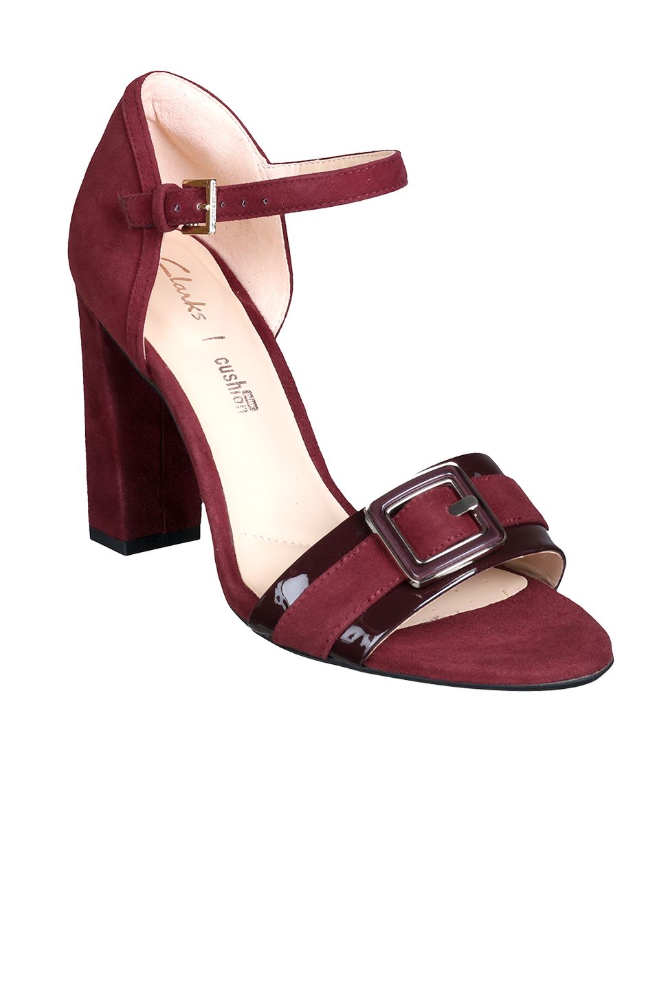 clarks red heels