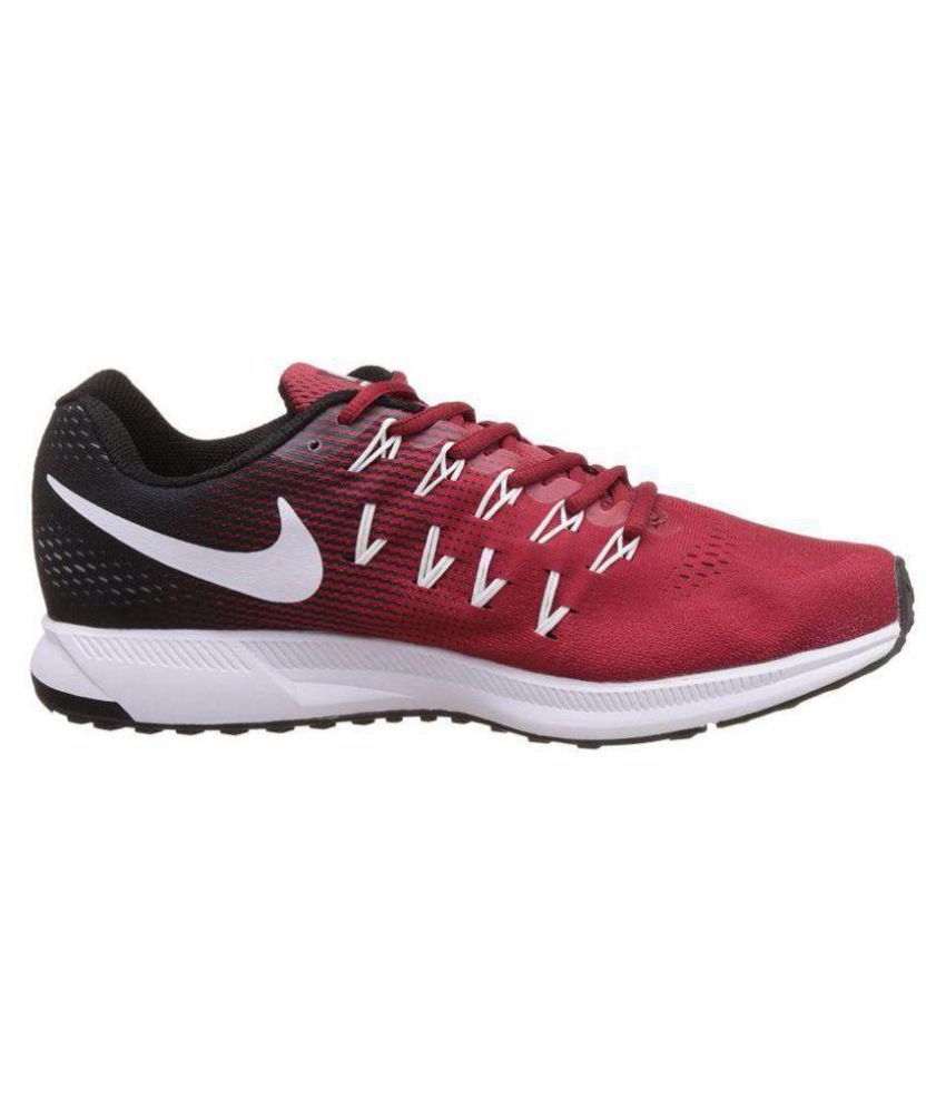 Nike Zoom Pegasus 33 Red Running Shoes 