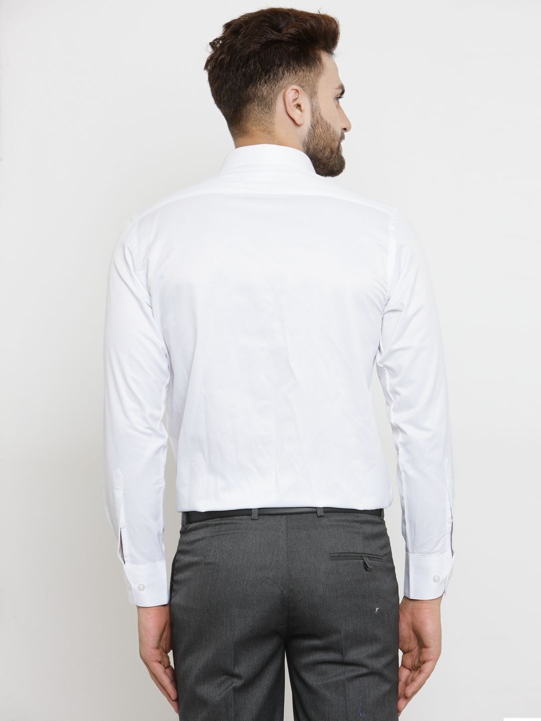 john players white formal shirt