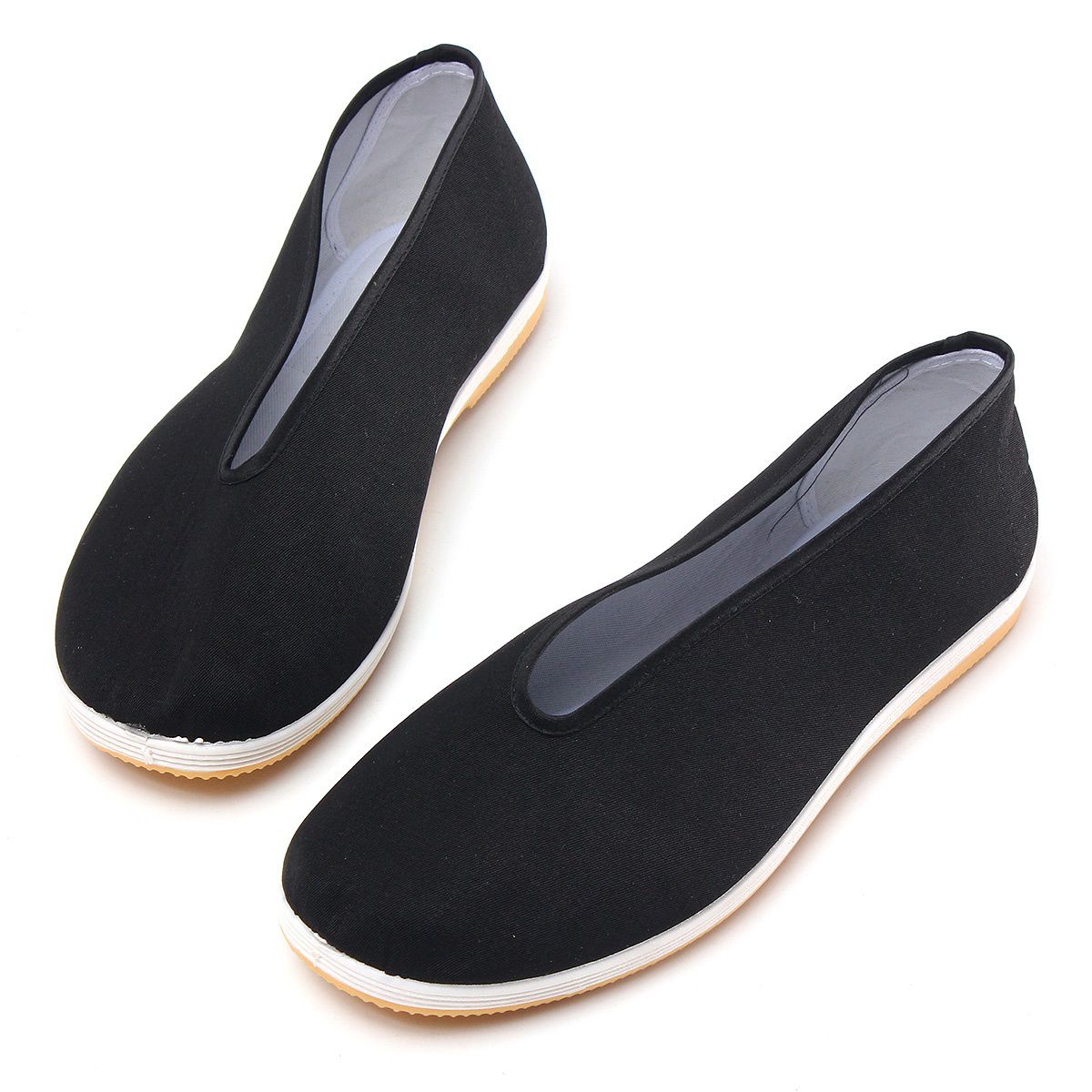 Chinese Kung Fu Tai Shoes Material Art Slip On Rubber Sole Canvas ...