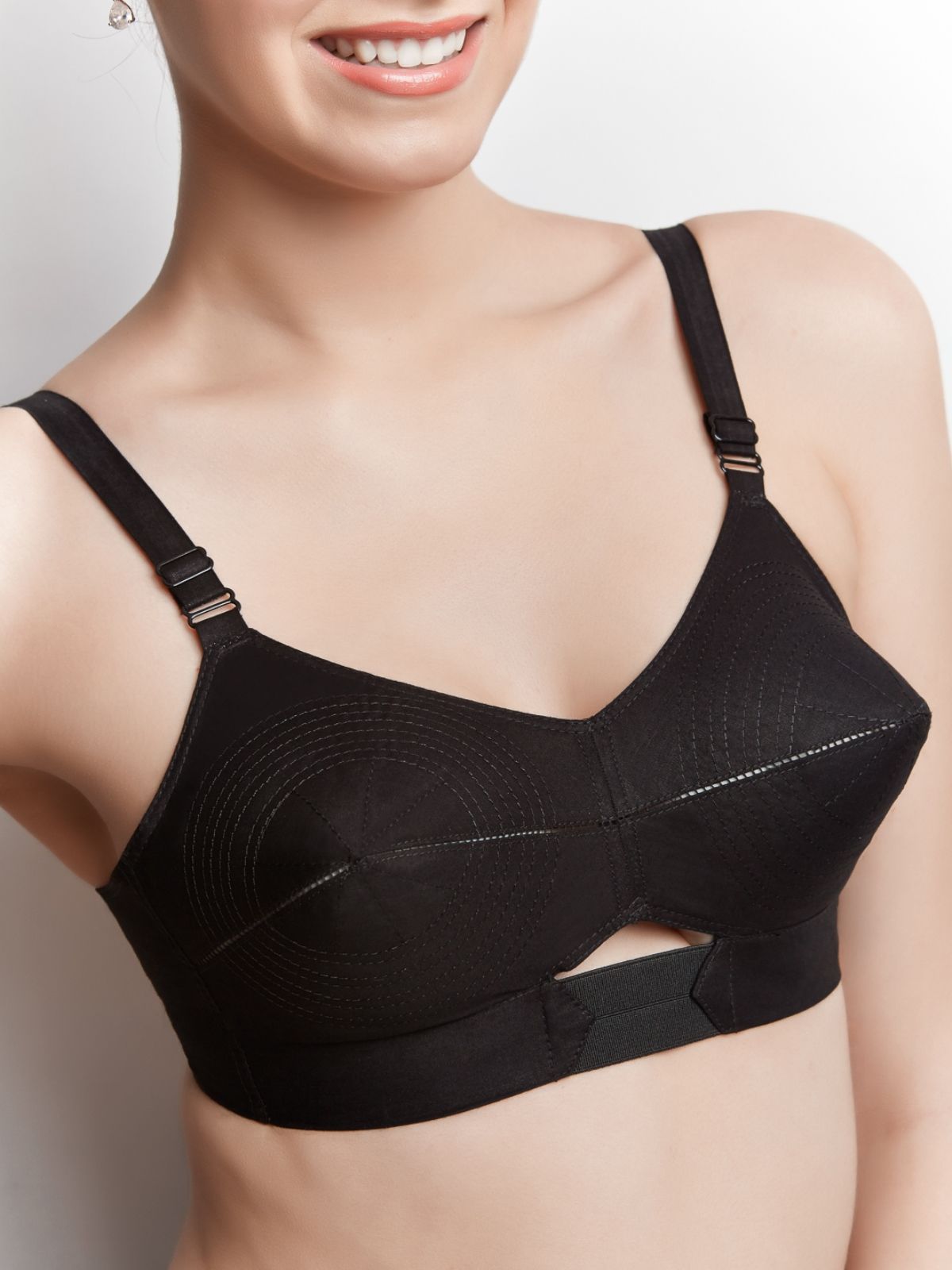 Buy Libertina Cotton Cupless Bra Black Online At Best P