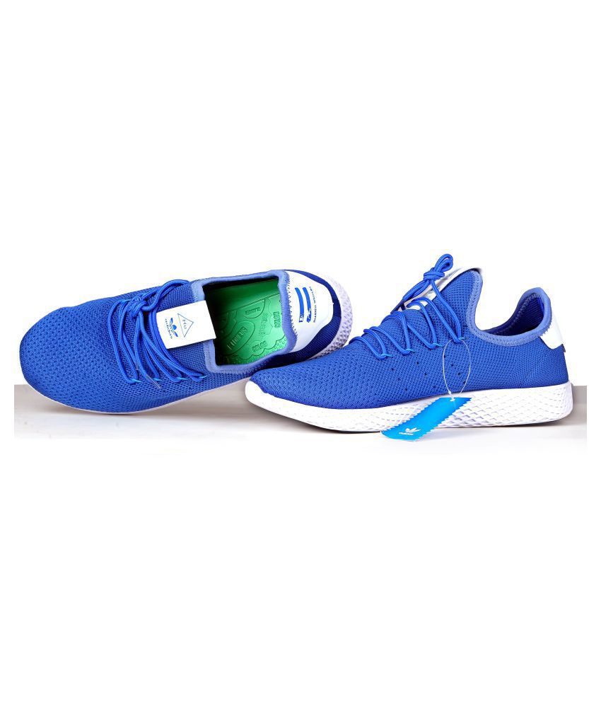 blue colour adidas shoes