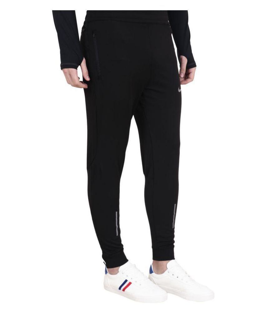 nike black dri fit joggers