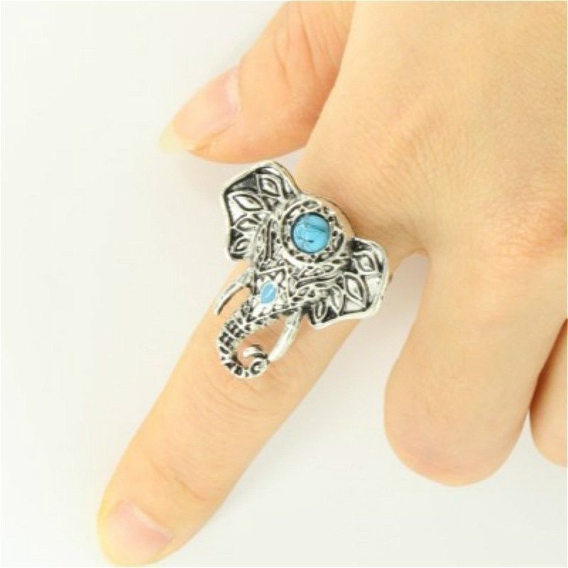 elephant finger ring