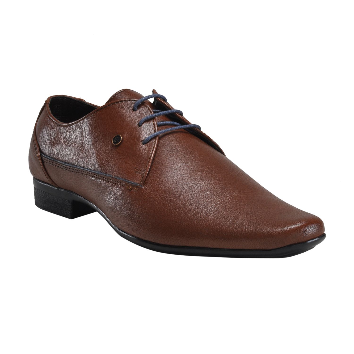 franco leone tan derby shoes