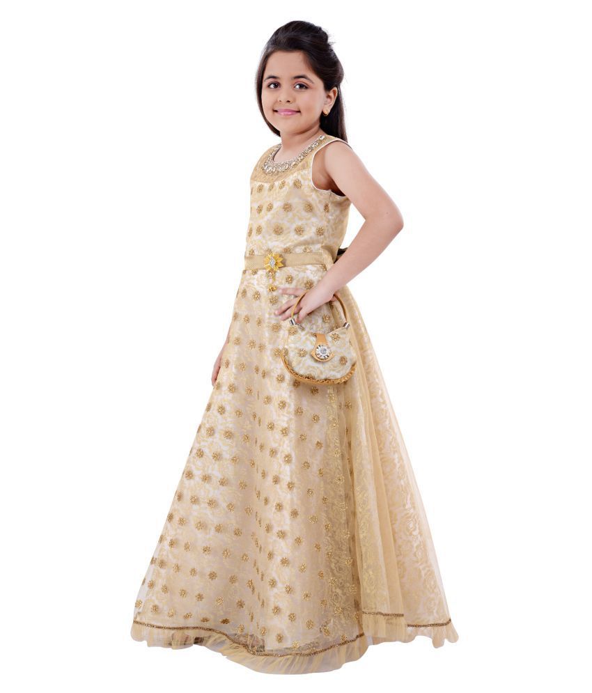 cream coloured gown