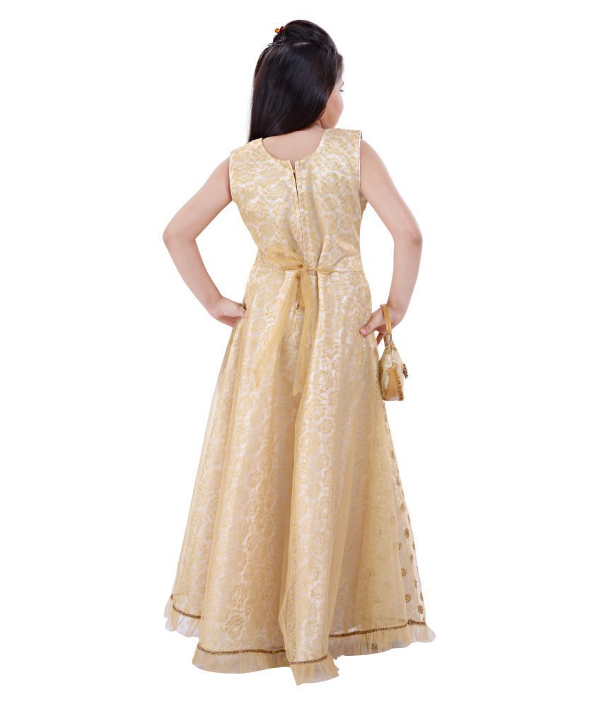 cream coloured gown
