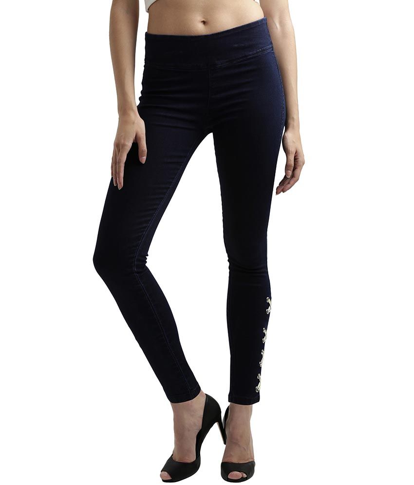 jeggings navy blue