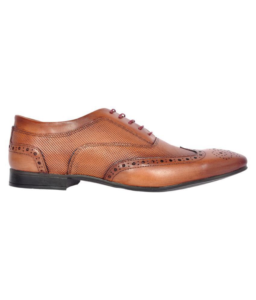 allen cooper tan formal shoes