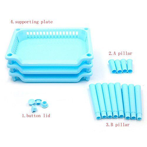 ROYALDEAL Plastic Multipurpose Fruit & Vegetable Stand / Trolley