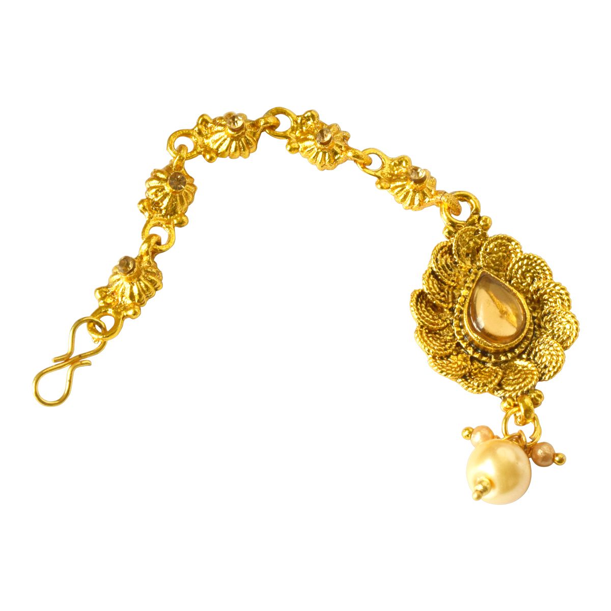 Suratdiamond Traditional Rajasthani Choker Style Gold Plated Designer