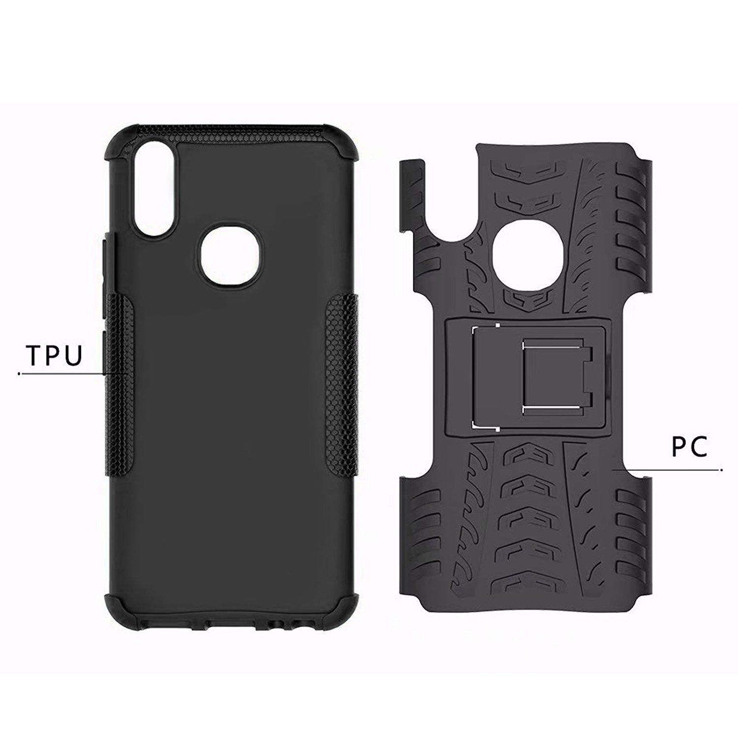 Vivo V9 Youth Cases with Stands Explocart Black Vivo V9 Youth Cases with Stands Explocart Black