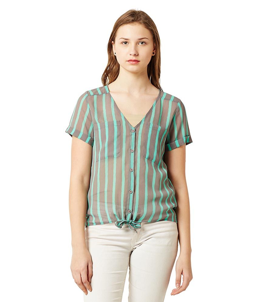     			Miss Chase Georgette Regular Tops - Multicolor