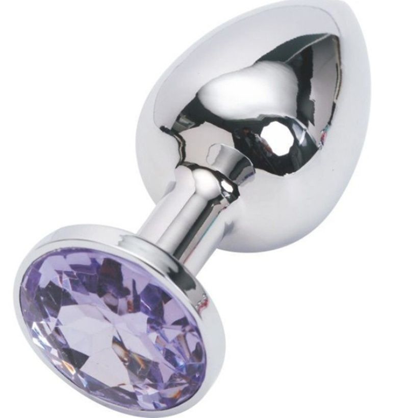 S M L Diamond Crystal Stainless Steel Butt Plug Suppository Gem Stimulation Butt Plug 13