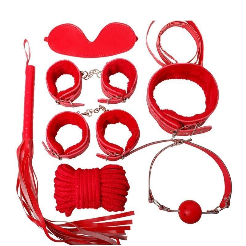 Adult Game Toy Leather Fetish Sex Bondage Restraint Handcuff Queen Whip