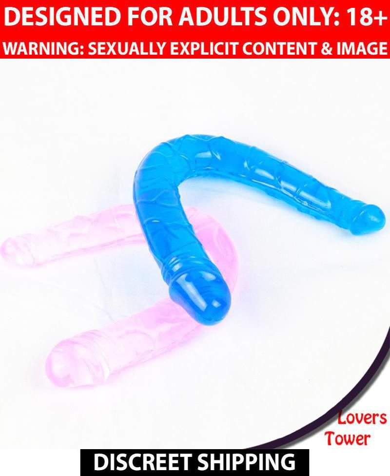 Sex Products 33cm Flexible Double Dildo Long Double Dildo Dong Lesbian