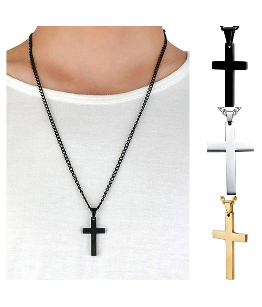 Fashion Simple Cross Pendant Necklace 