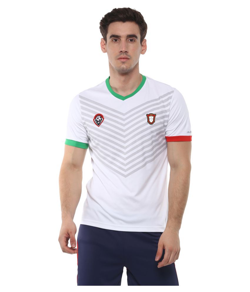 Alcis Portugal White Football Sports Jersey